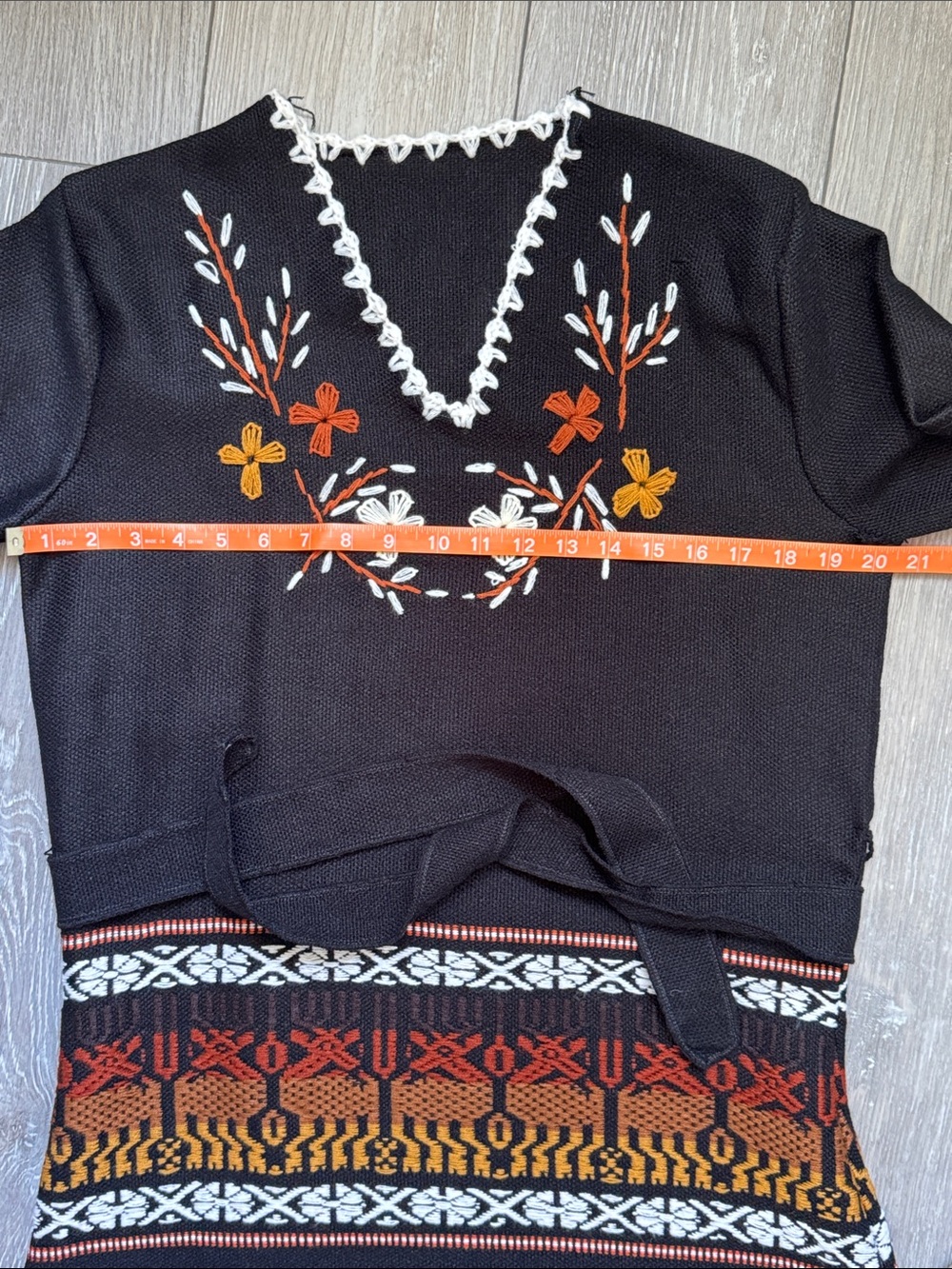 Vintage 70s Embroidered Kaftan Dress - Picture 15 of 17